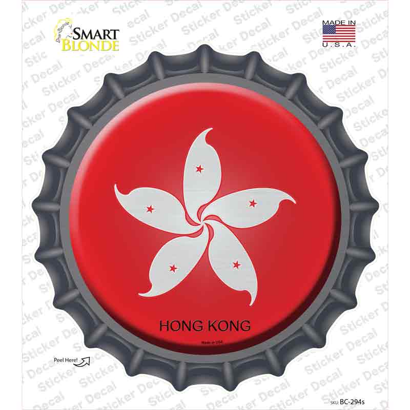 Hong Kong Country Novelty Bottle Cap Sticker Decal