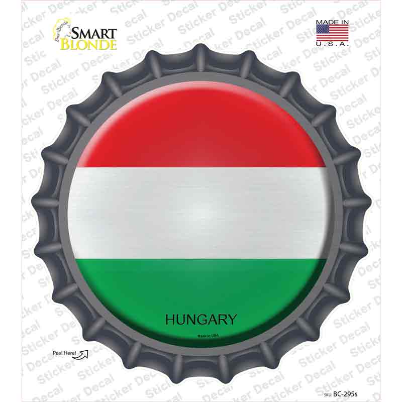 Hungary Country Novelty Bottle Cap Sticker Decal