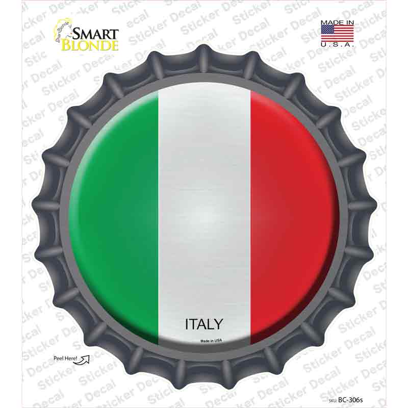 Italy Country Novelty Bottle Cap Sticker Decal