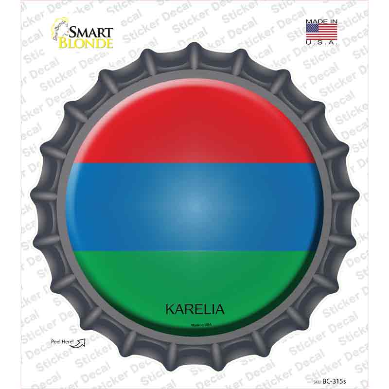 Karelia Country Novelty Bottle Cap Sticker Decal