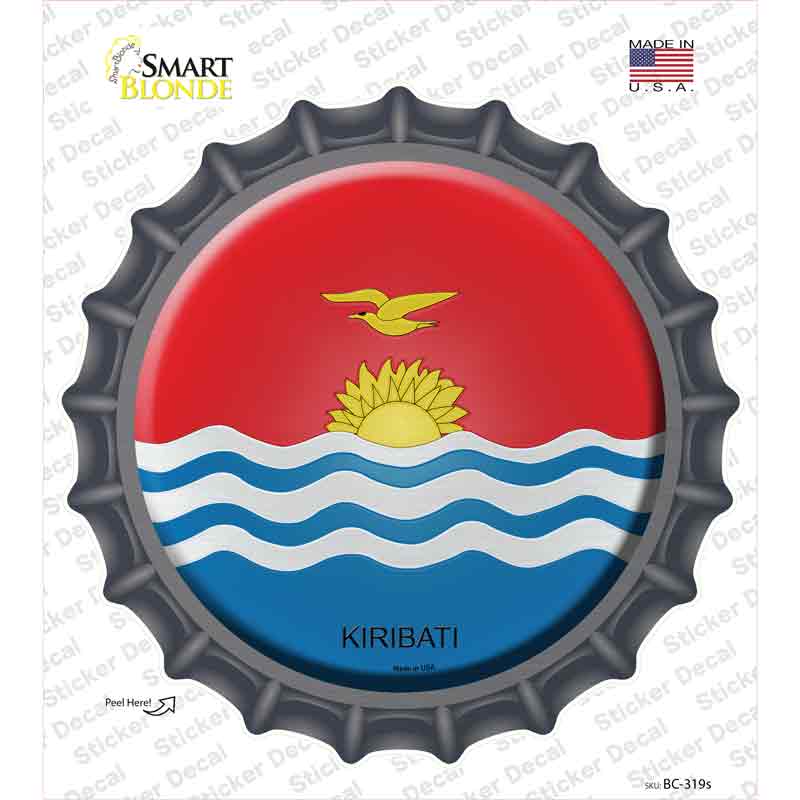 Kiribati Country Novelty Bottle Cap Sticker Decal