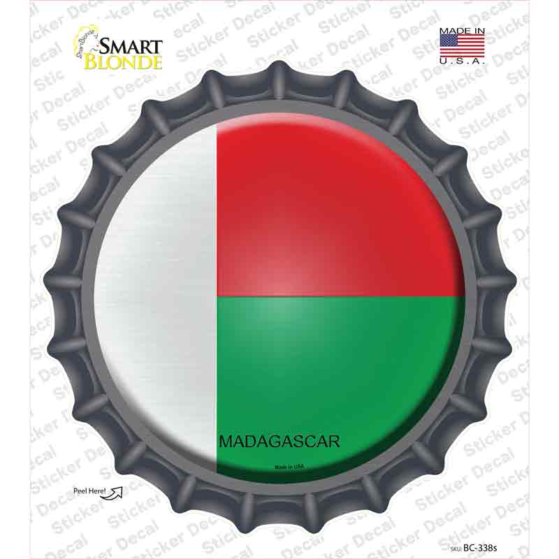 Madagascar Country Novelty Bottle Cap Sticker Decal
