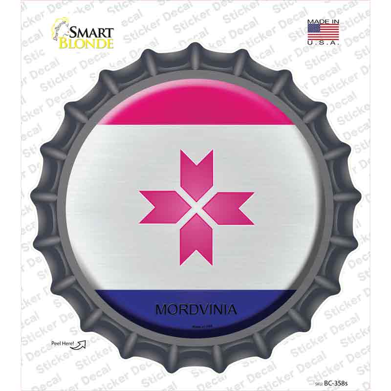 Mordvinia Country Novelty Bottle Cap Sticker Decal