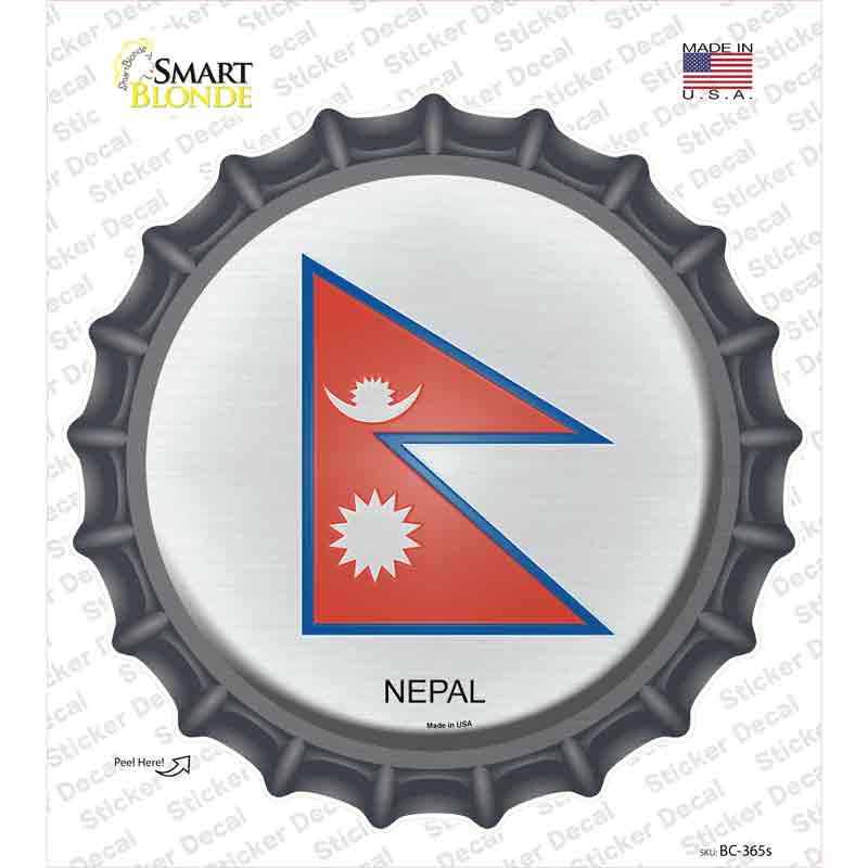 Nepal Country Novelty Bottle Cap Sticker Decal