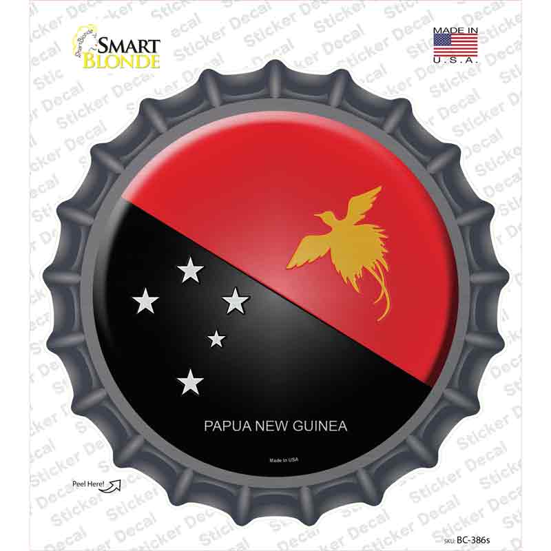 Papua New Guinea Country Novelty Bottle Cap Sticker Decal