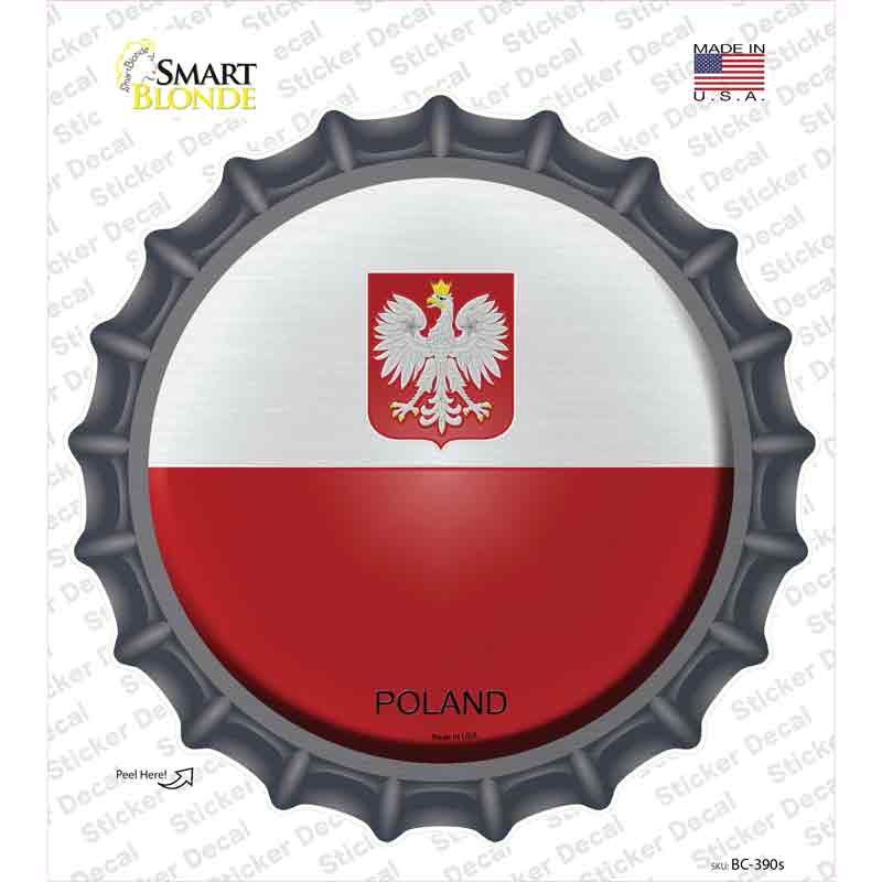 Poland Country Novelty Bottle Cap Sticker Decal