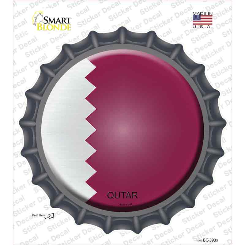 Qatar Country Novelty Bottle Cap Sticker Decal
