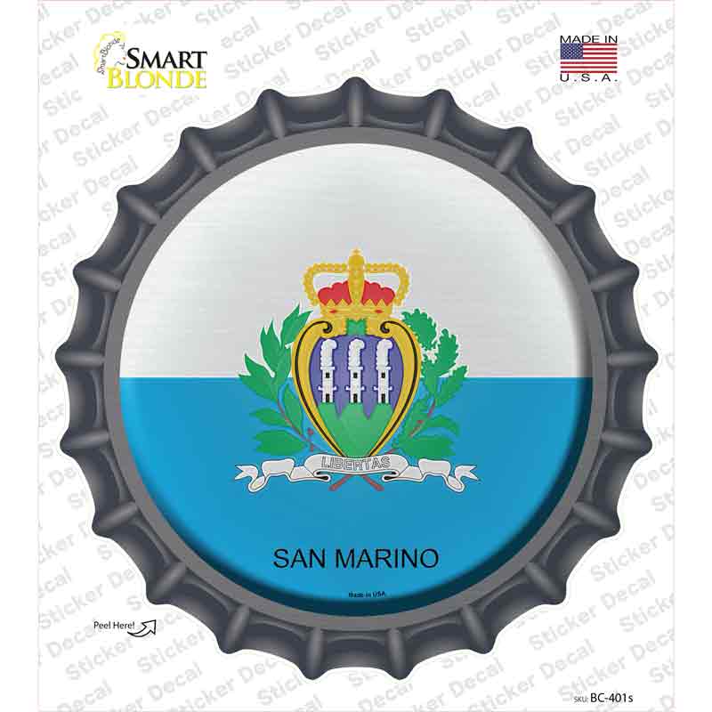 San Marino Country Novelty Bottle Cap Sticker Decal