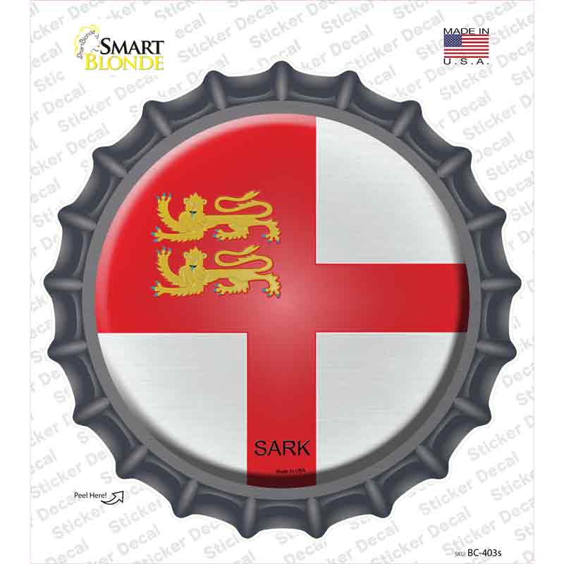 Sark Country Novelty Bottle Cap Sticker Decal