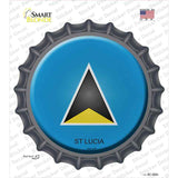 St Lucia Country Novelty Bottle Cap Sticker Decal