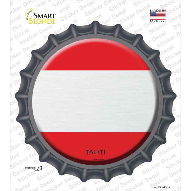 Tahiti Country Novelty Bottle Cap Sticker Decal