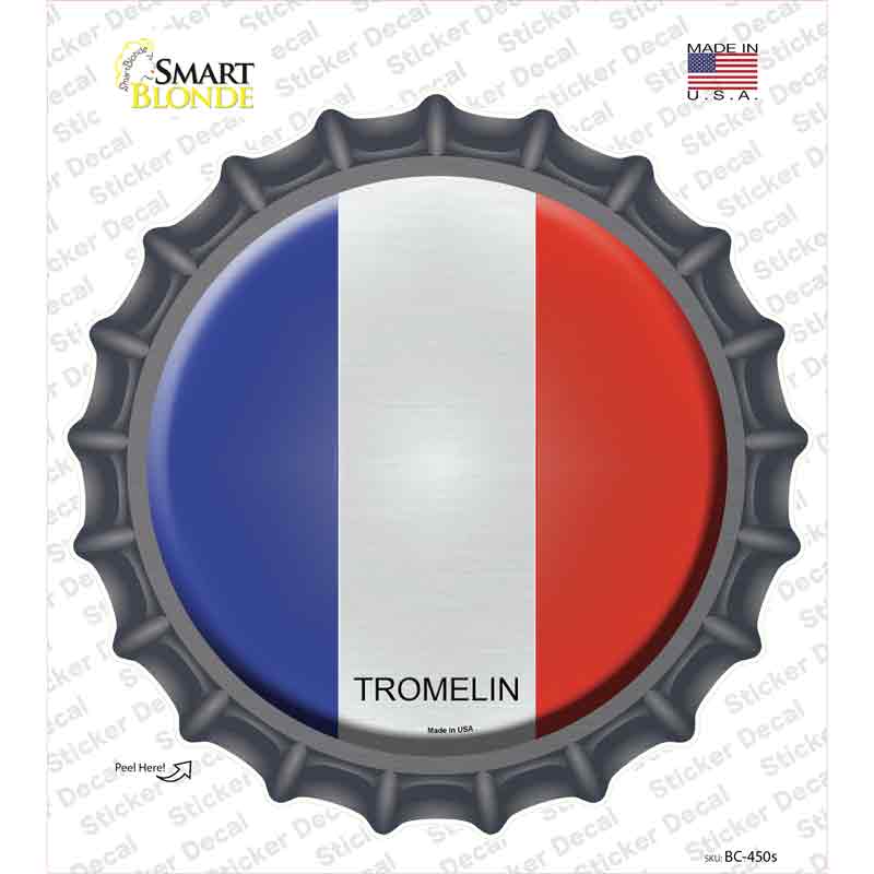 Tromelin Country Novelty Bottle Cap Sticker Decal