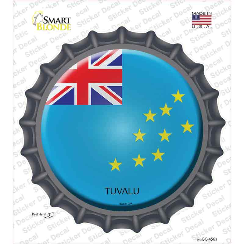 Tuvalu Country Novelty Bottle Cap Sticker Decal
