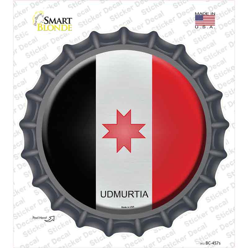 Udmurtia Country Novelty Bottle Cap Sticker Decal