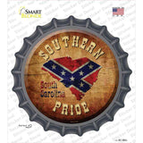 Southern Pride South Carolina Novelty Bottle Cap Sticker Decal