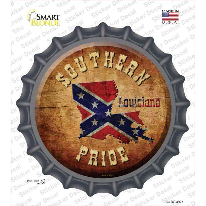 Southern Pride Louisiana Novelty Bottle Cap Sticker Decal