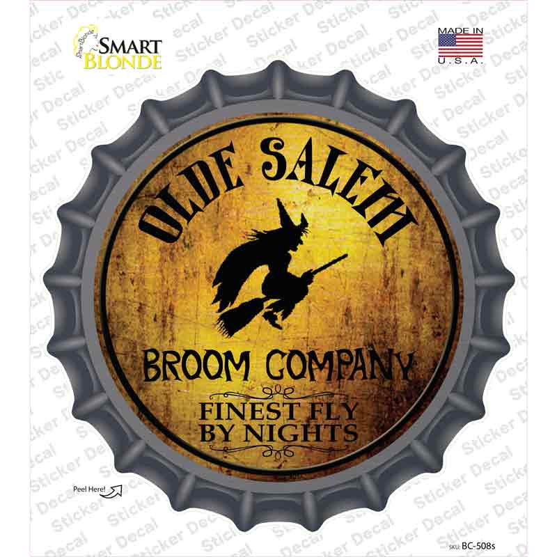Salem Broom Company Novelty Bottle Cap Sticker Decal