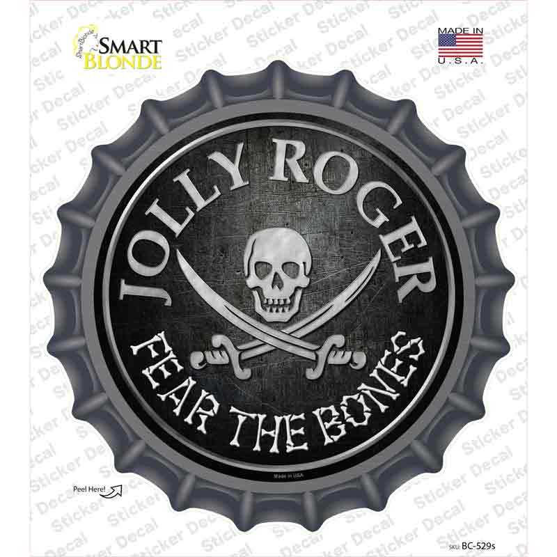 Fear The Bones Novelty Bottle Cap Sticker Decal