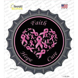 Faith Hope Cure Novelty Bottle Cap Sticker Decal