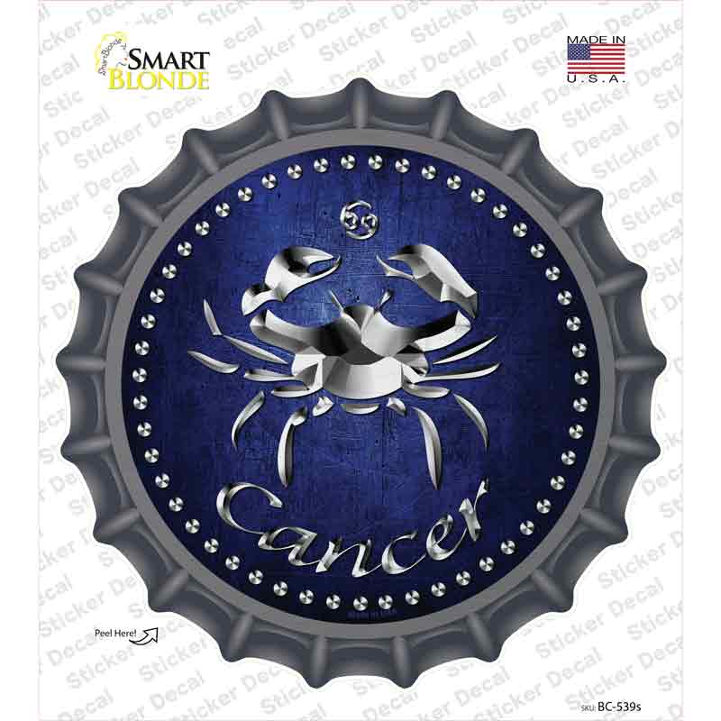 Cancer Novelty Bottle Cap Sticker Decal