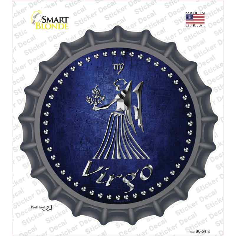 Virgo Novelty Bottle Cap Sticker Decal
