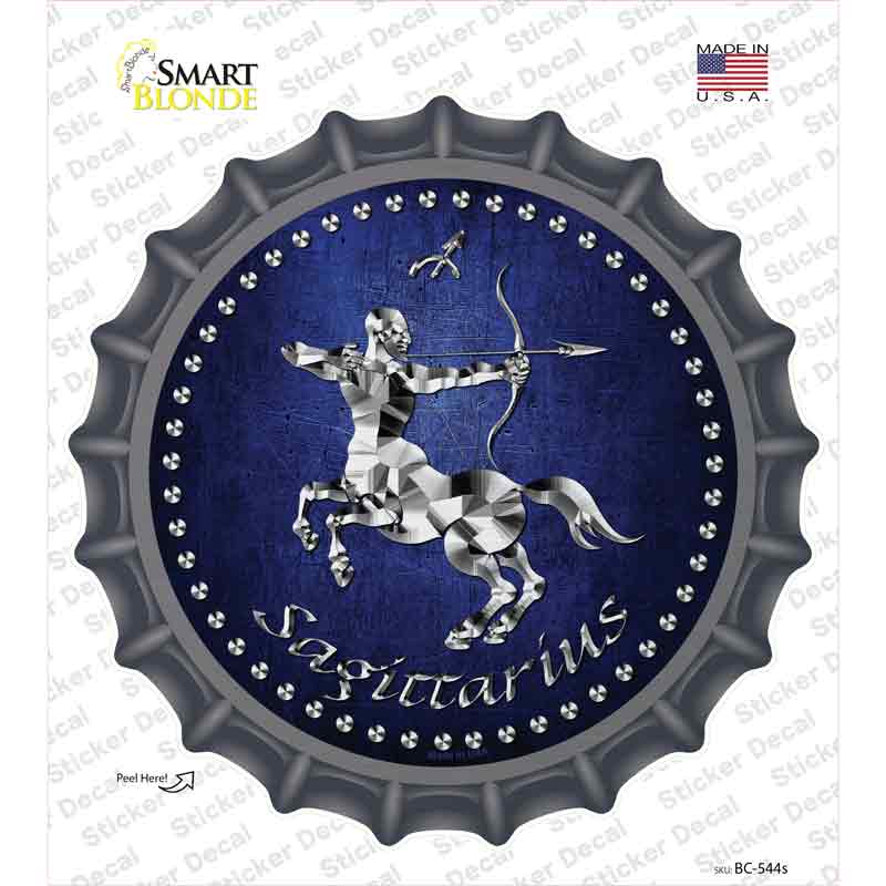 Sagittarius Novelty Bottle Cap Sticker Decal