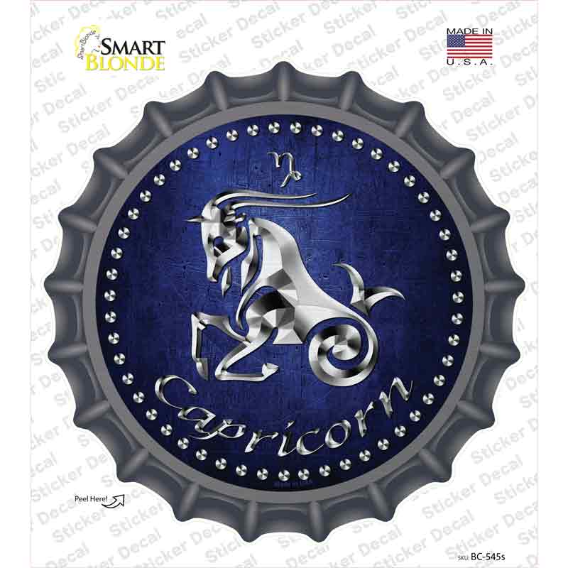 Capricorn Novelty Bottle Cap Sticker Decal