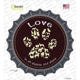 Love In All Shapes Novelty Bottle Cap Sticker Decal