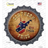 Southern Pride West Virginia Novelty Bottle Cap Sticker Decal