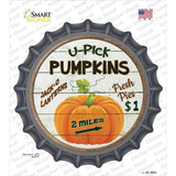 U Pick Pumpkins Novelty Bottle Cap Sticker Decal