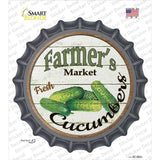 Farmers Market Cucumber Novelty Bottle Cap Sticker Decal