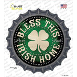 Bless This Irish Home Novelty Bottle Cap Sticker Decal