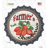 Farmers Market Strawberries Novelty Bottle Cap Sticker Decal