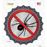 No Spiders Novelty Bottle Cap Sticker Decal