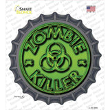 Zombie Killer Novelty Bottle Cap Sticker Decal