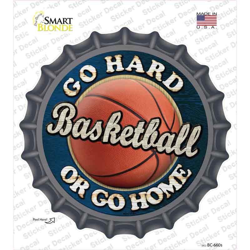 Basketball Novelty Bottle Cap Sticker Decal