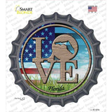 Love Florida Novelty Bottle Cap Sticker Decal