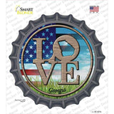 Love Georgia Novelty Bottle Cap Sticker Decal