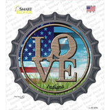 Love Indiana Novelty Bottle Cap Sticker Decal