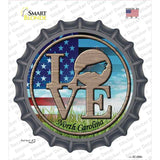 Love North Carolina Novelty Bottle Cap Sticker Decal