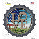 Love Washington Novelty Bottle Cap Sticker Decal
