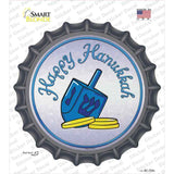 Happy Hanukkah Dreidel Novelty Bottle Cap Sticker Decal