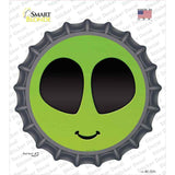 Alien Smile Face Novelty Bottle Cap Sticker Decal