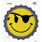 Eye Patch Smile Novelty Bottle Cap Sticker Decal