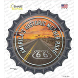 Mother Road Route 66 Novelty Bottle Cap Sticker Decal