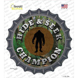 Hide and Seek Champion Bigfoot Novelty Bottle Cap Sticker Decal