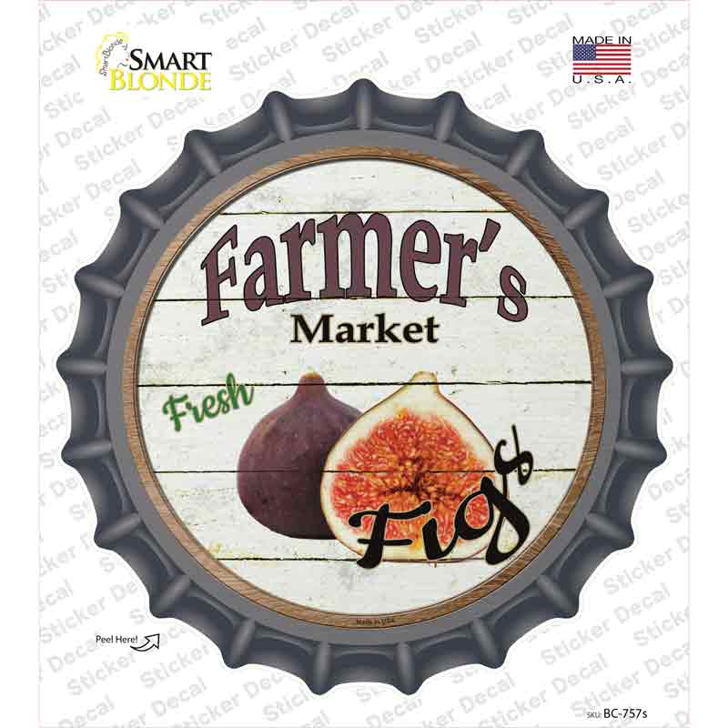 Farmers Market Figs Novelty Bottle Cap Sticker Decal