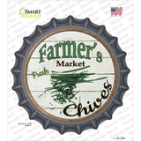 Farmers Market Chives Novelty Bottle Cap Sticker Decal