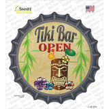 Tiki Bar Open Novelty Bottle Cap Sticker Decal