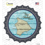 Big Island Hawaii Map Novelty Bottle Cap Sticker Decal